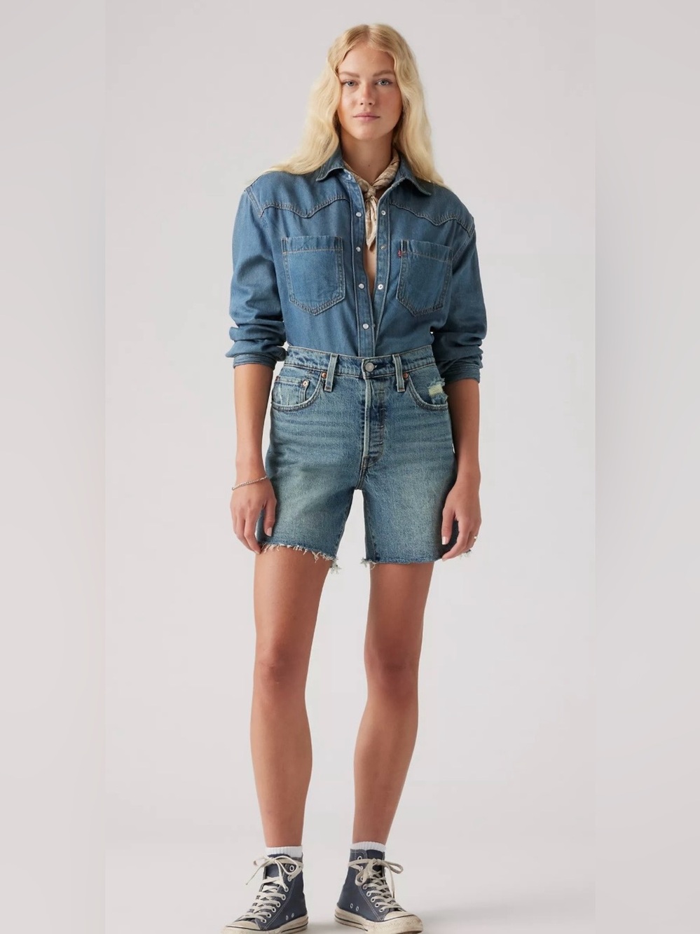 LEVI’S PREMIUM 501 MID THIGH WOMEN'S SHORTS